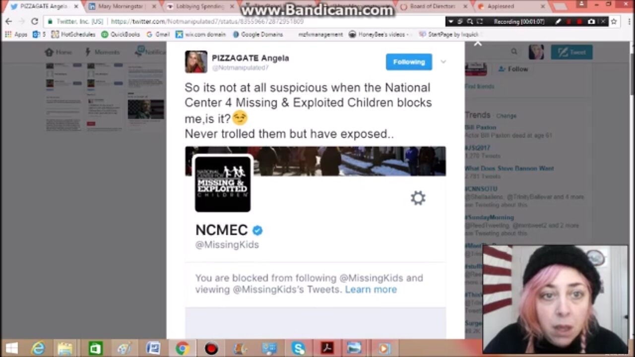 Twitter Censorship of Podesta Family Ties - NCMEC, NED, Lockheed Martin, and Podesta Group - 2017