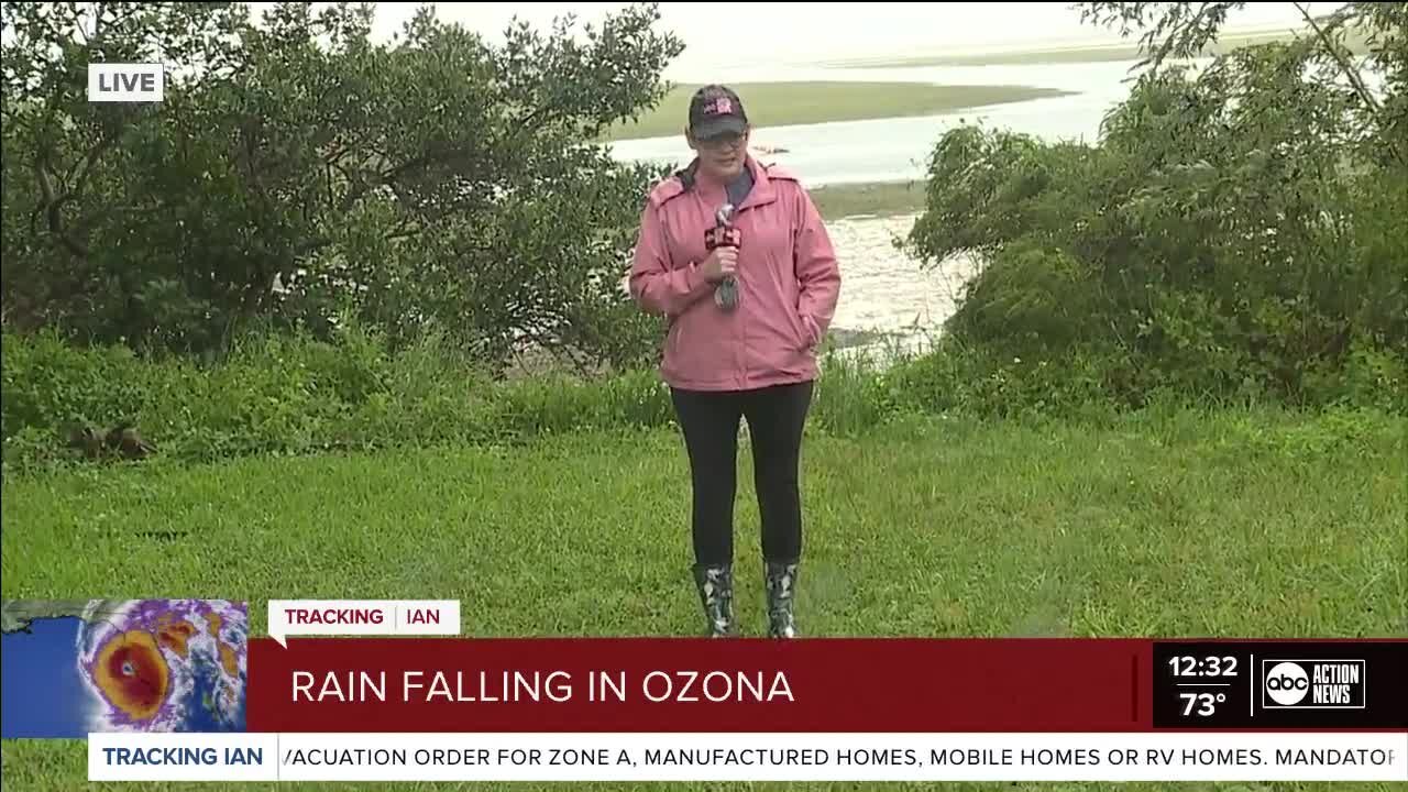 Heather Leigh in Pinellas County | Rain continues to fall in the Ozona area.