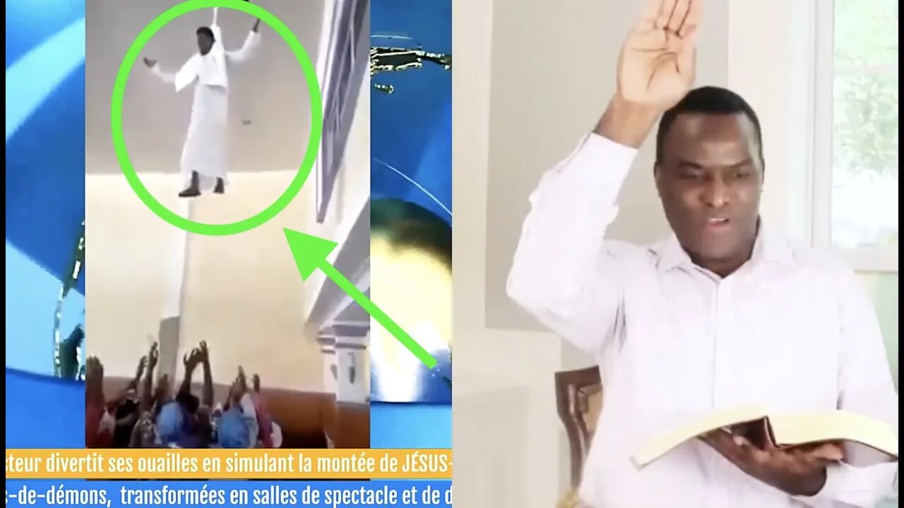 TERRIBLE! Un faux pasteur divertit ses ouailles en simulant la montée de JÉSUS-CHRIST au Ciel