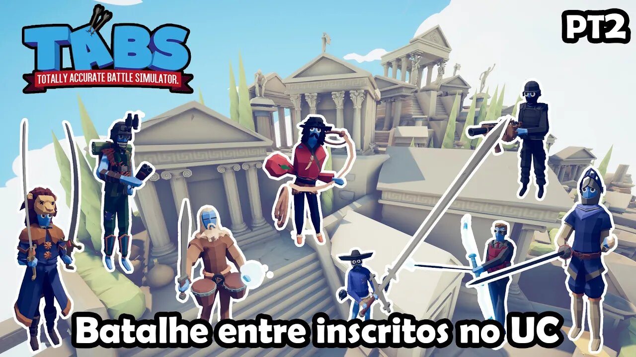 Batalha entre inscritos no Unit Creator PT2 - Totally Accurate Battle Simulator - Gameplay PT-BR
