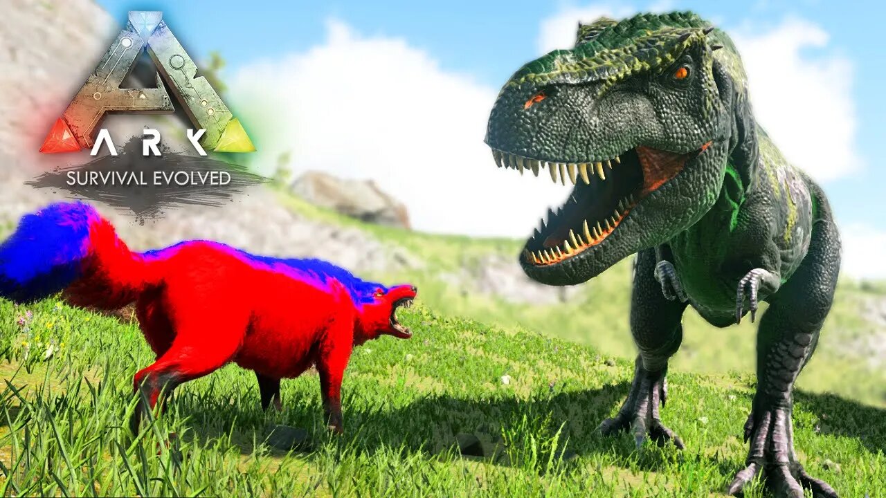 Um Tiranossauro Destruiu Meu Grupo - Ark Survival Evolved - Play As Dino.