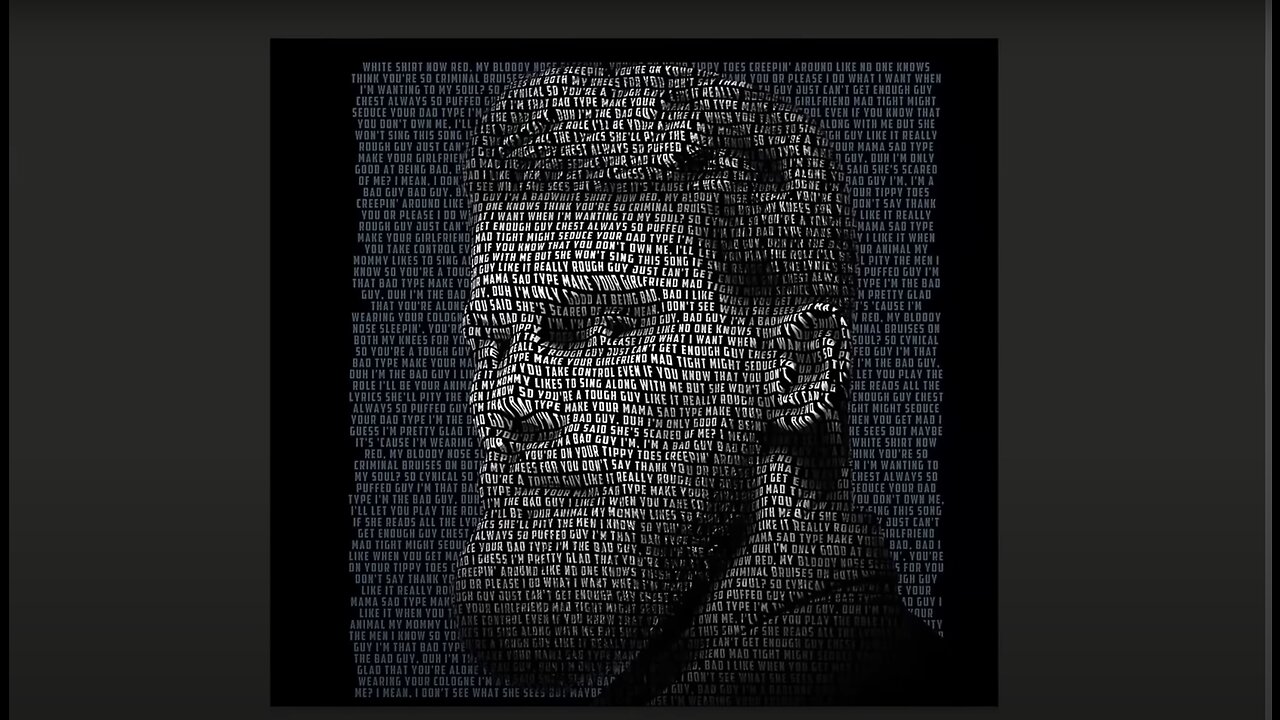 Create a Powerful TEXT PORTRAIT Poster!