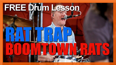 ★ Rat Trap (Boomtown Rats) ★ Video Drum Lesson | How To Play SONG (Simon Crowe)