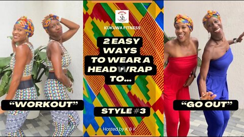 2 EASY Ways To Wear Headwrap - "Workout" & "Go Out" Style 3