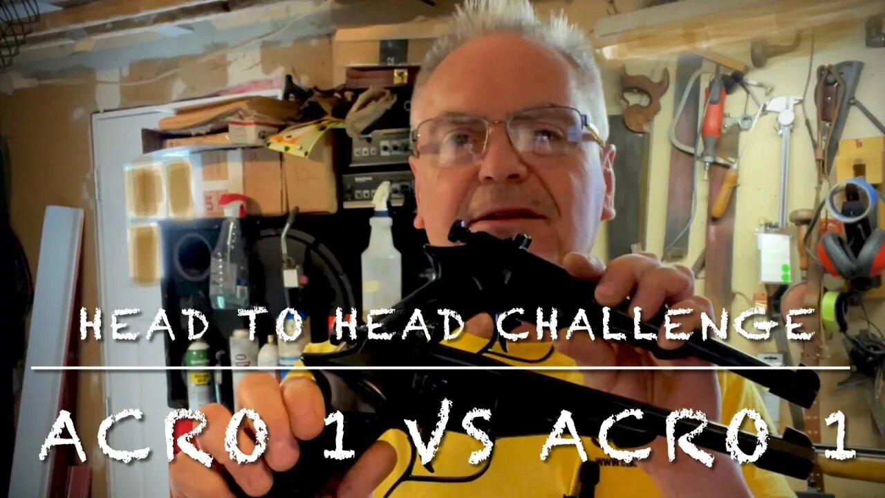 Head to head challenge Ampell arms Acro 1 .22 cal vs Acro 1 .177 cal It was real close!