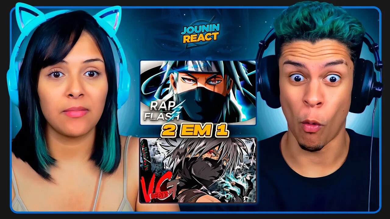 2 EM 1 - RAPS DO KAKASHI | Flash Beats & VG Beats | [React em Casal] 🔥