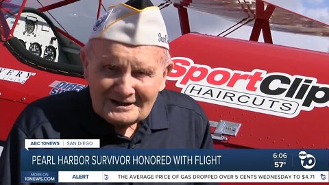 Pearl Harbor Survivor honored with flight