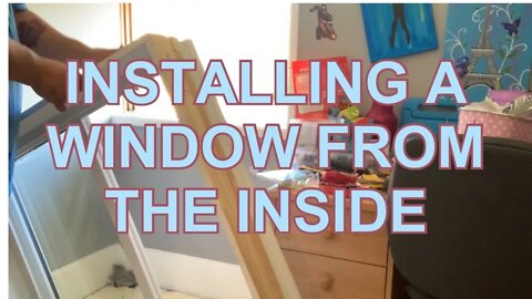 HOW TO INSTALL A VINYL INSERT WINDOW FROM INSIDE THE HOUSE