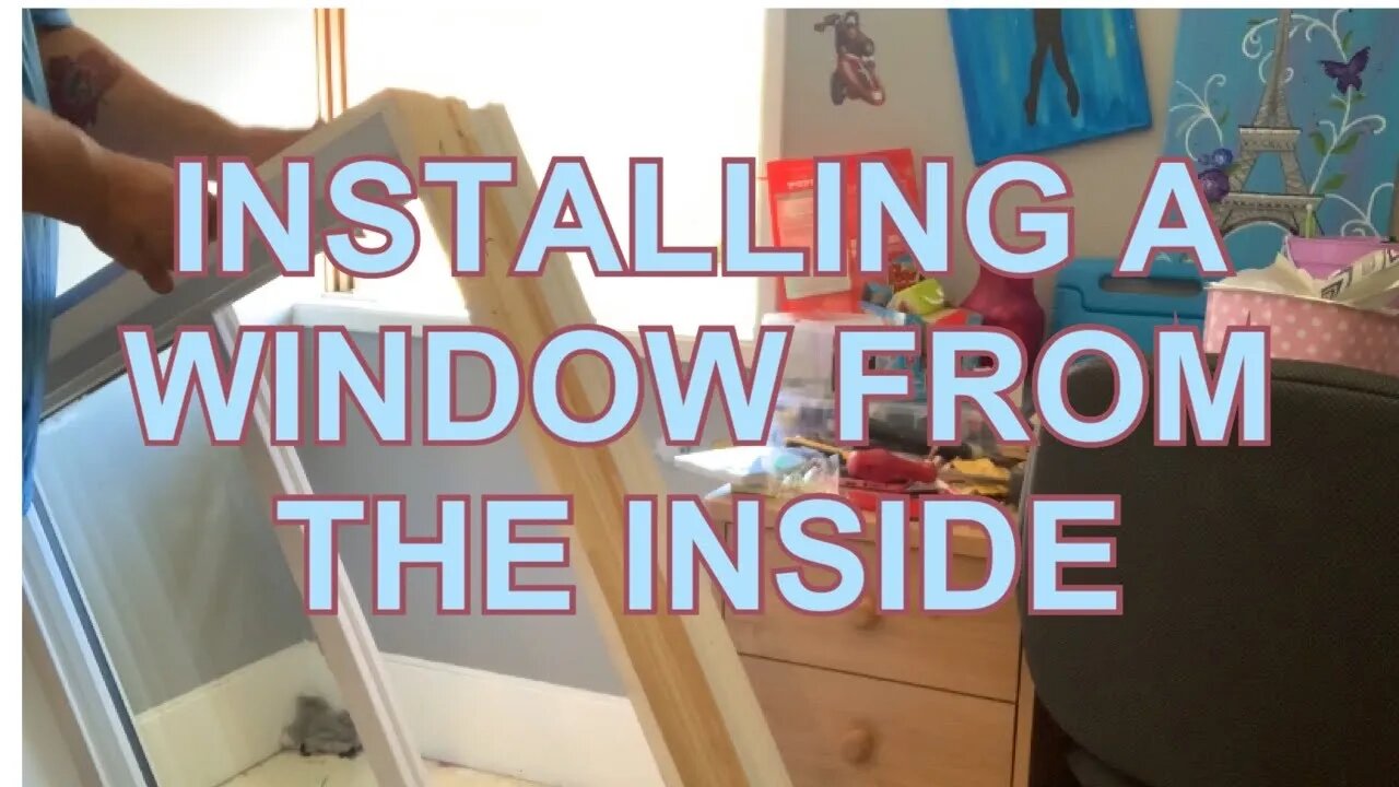 HOW TO INSTALL A VINYL INSERT WINDOW FROM INSIDE THE HOUSE