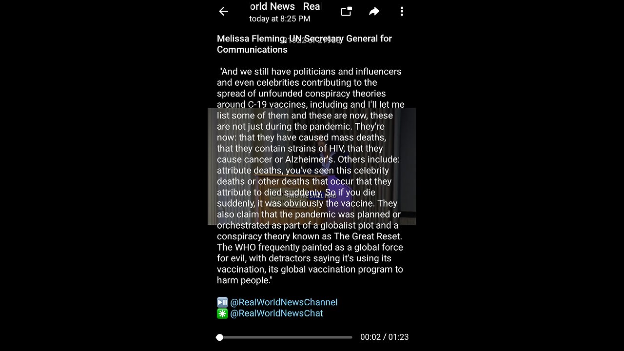 Documentary: UN Secretary versus Died Suddenly