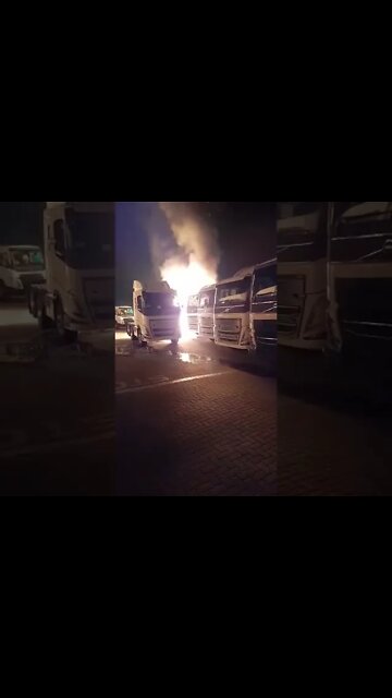 SA Riots ( Volvo Truck Plant under attack )