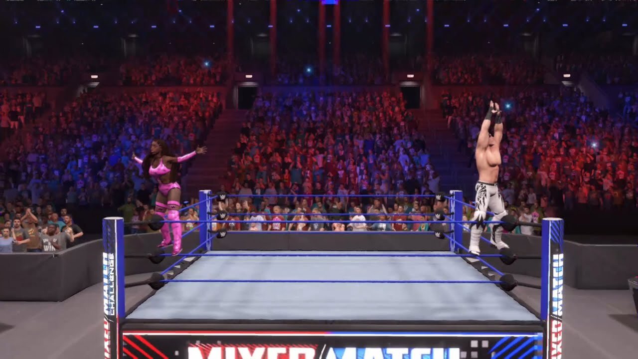 Mixed Match Challenge - WWE 2K22 MyRise Playthrough (No Commentary)