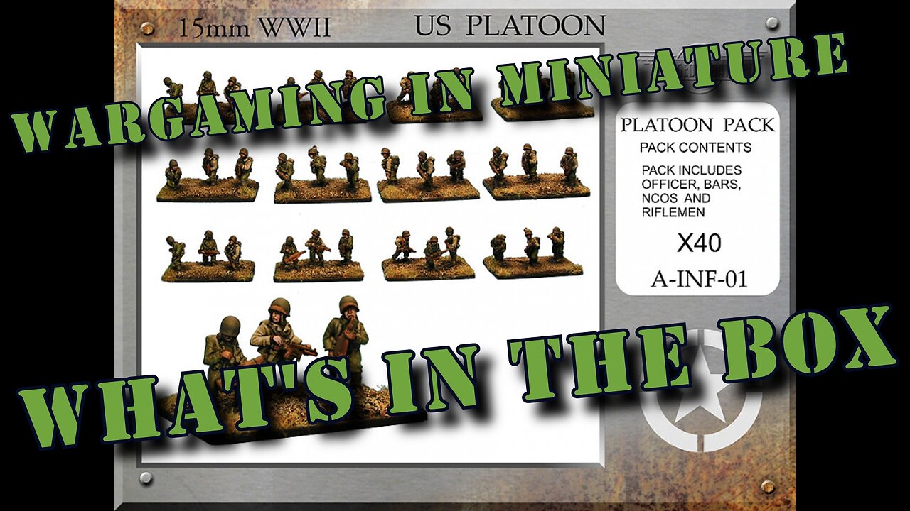 🔴 What's in the Box ☺ Forged in Battle 15mm ww2 American Infantry Platoon A-INF-1