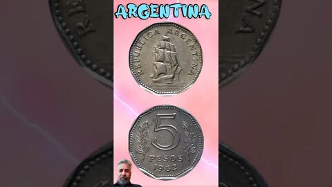 Argentina 5 Pesos 1962.#shorts #education #coinnotesz