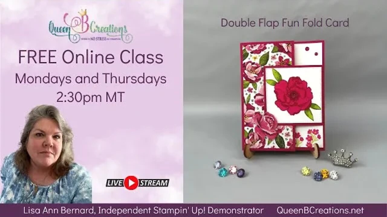 👑 Double Flap Fun Fold Card - FREE Online Class