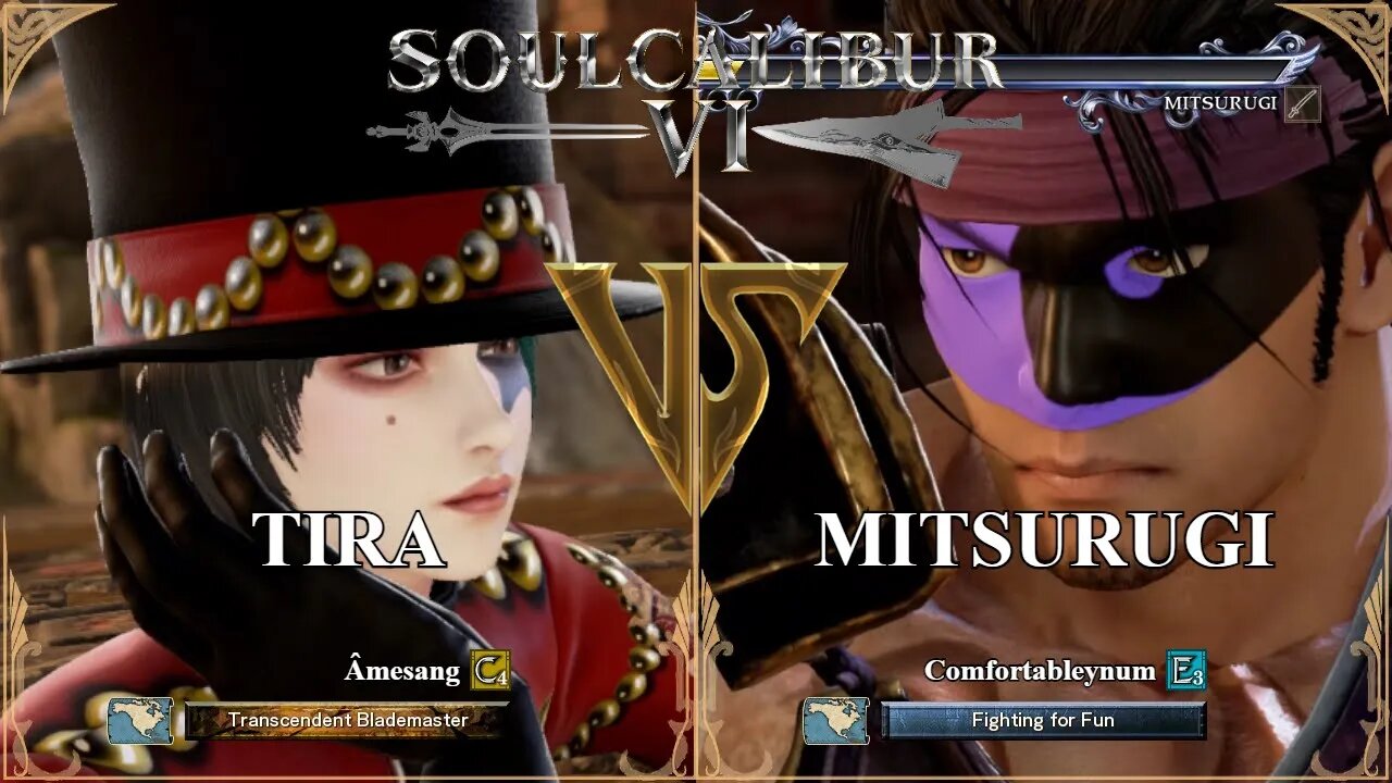 Tira (Âmesang) VS Mitsurugi (Comfortableynum) (SoulCalibur™ VI: Online)