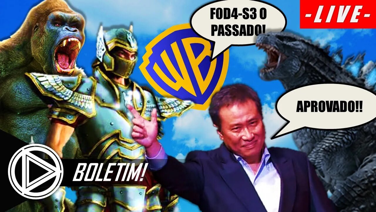 Filme de CDZ APROVADO pelo Criador! Warner Quer Reescrever o Passado! Kong X Godizilla 2! #BOLETIM