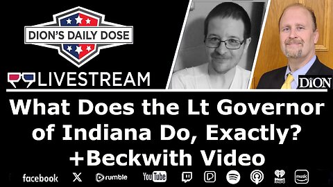 What Does The Lt Gov. of Indiana DO? The Beckwith Saga (Face to Face w/ Dion & Shawn)