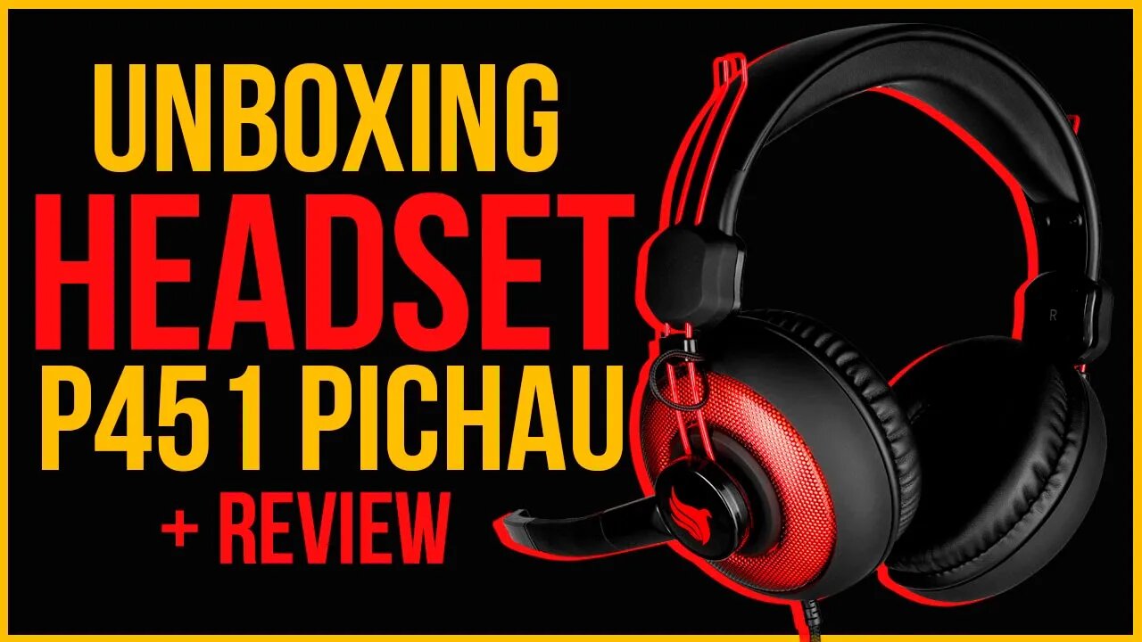 UNBOXING e REVIEW do HEADSET GAMER P451 PICHAU