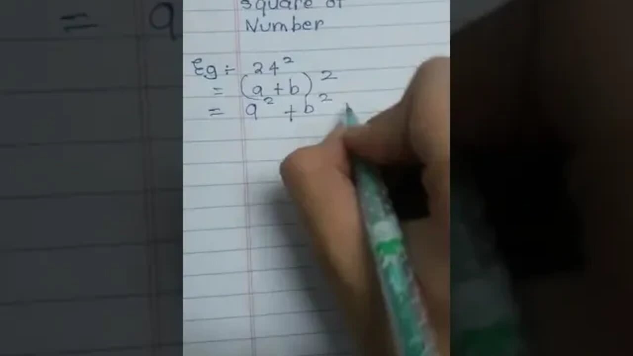 How to find square of number easy and short trick๐๐#shorts