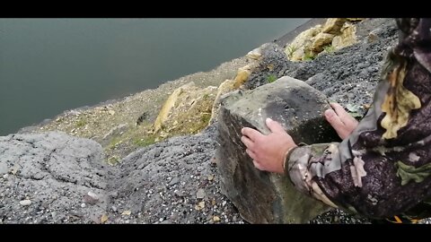 Rolling a rock down a hill