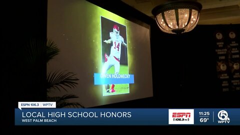 High School football honored