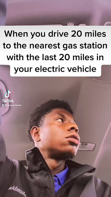 When you drive, 20 miles to the nearest gas station with the last 20 miles in your electric vehicle