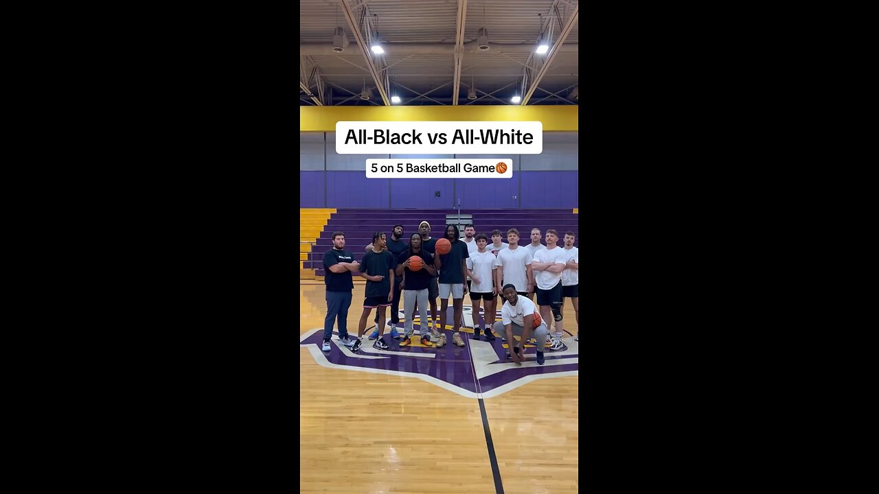 All-Black vs All-White Basketball Game!!