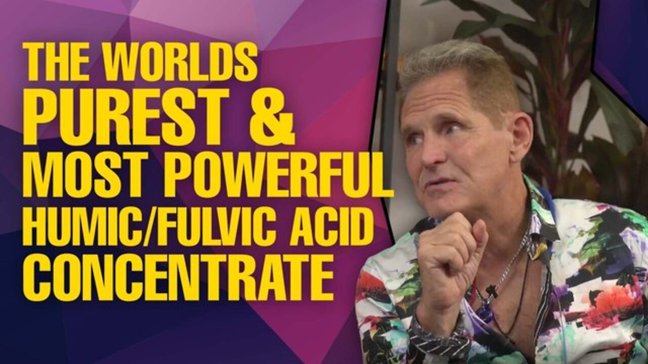 The world's purest and most powerful HUMIC/FULVIC BLACK DIAMOND With John