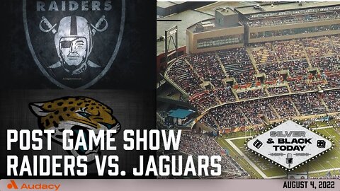 RAIDERS POSTGAME: Las Vegas Raiders vs. Jacksonville Jaguars Analysis and Reaction