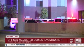 Phoenix police officer hospitalized after attack near Central Avenue and Thomas Road