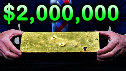 Massive Gold Bar Held On Live TV By This Celebrity Sells For $2 Million