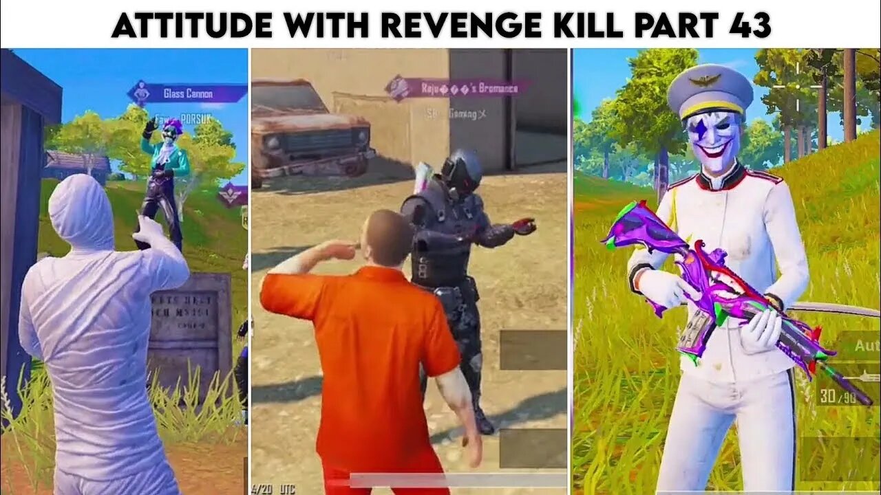 Pubg Mobile Attitude 😈 With Revenge Kill Blood Raven X-Suit 😮 - Season 18 | Part 43 | Xbot 2.0