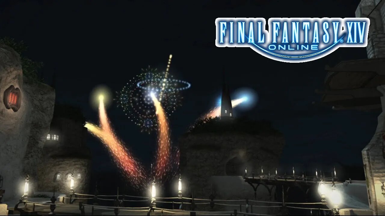 FFXIV Fireworks Display! - (The Rising Celebration) Final Fantasy XIV Shadowbringers