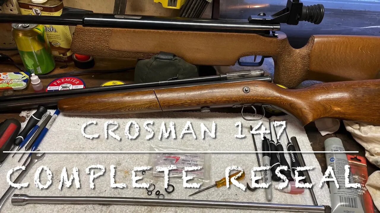 Crosman model 147 pump 177 air rifle complete reseal. Will it ever work? 🤷♂️