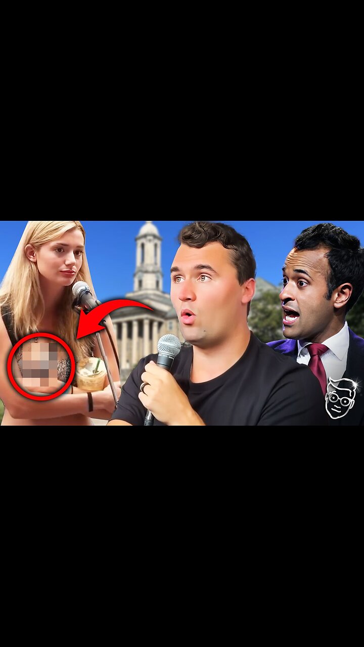 Charlie Kirk FLASHED by Lib Girl on College Campus After Losing Argument |  This is CRAZY🤣 - Rumble
