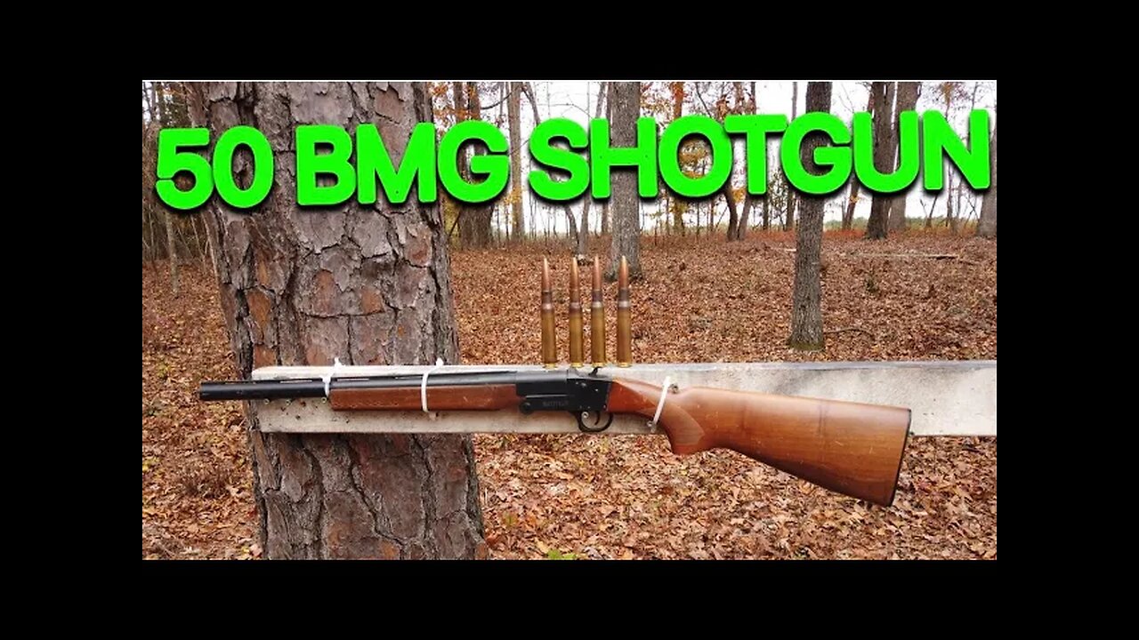 Shooting 50 BMG out of a shotgun