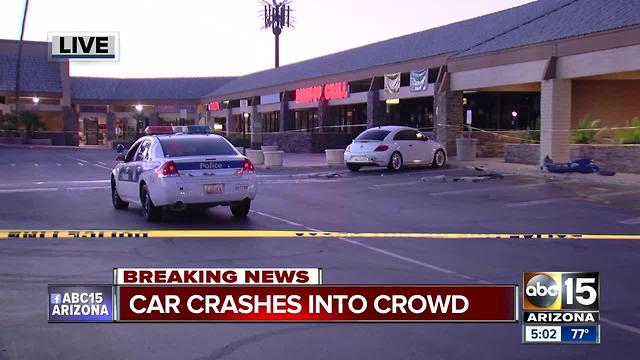 Car runs into crowd of people near 43rd Avenue/Thunderbird, three people hurt