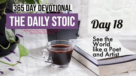 See the World as an Artist or Poet - DAY 18 - The Daily Stoic 365 Day Devotional