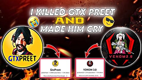 1 VS 3 GTX PREET AND HIS SQUAD 🔥| MADE HIM CRY 😎| HE SHOCKED BY MY GAMEPLAY 🔥| @GtxPreet |