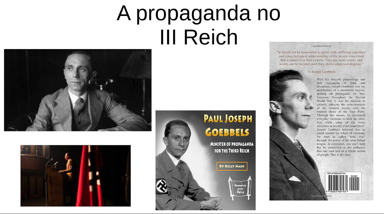 Joseph Goebbels e a Propaganda no III Reich - Live de 10 06 2024