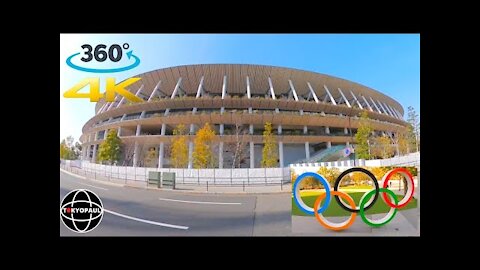 Tokyo Olympic Stadium 2020 (2021) Tour in 360 4K video | TokyoPaul360