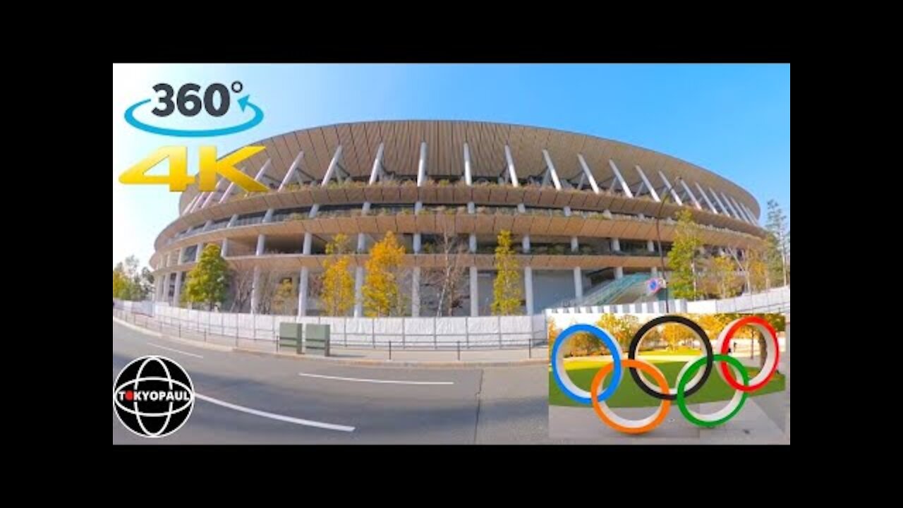 Tokyo Olympic Stadium 2020 (2021) Tour in 360 4K video | TokyoPaul360