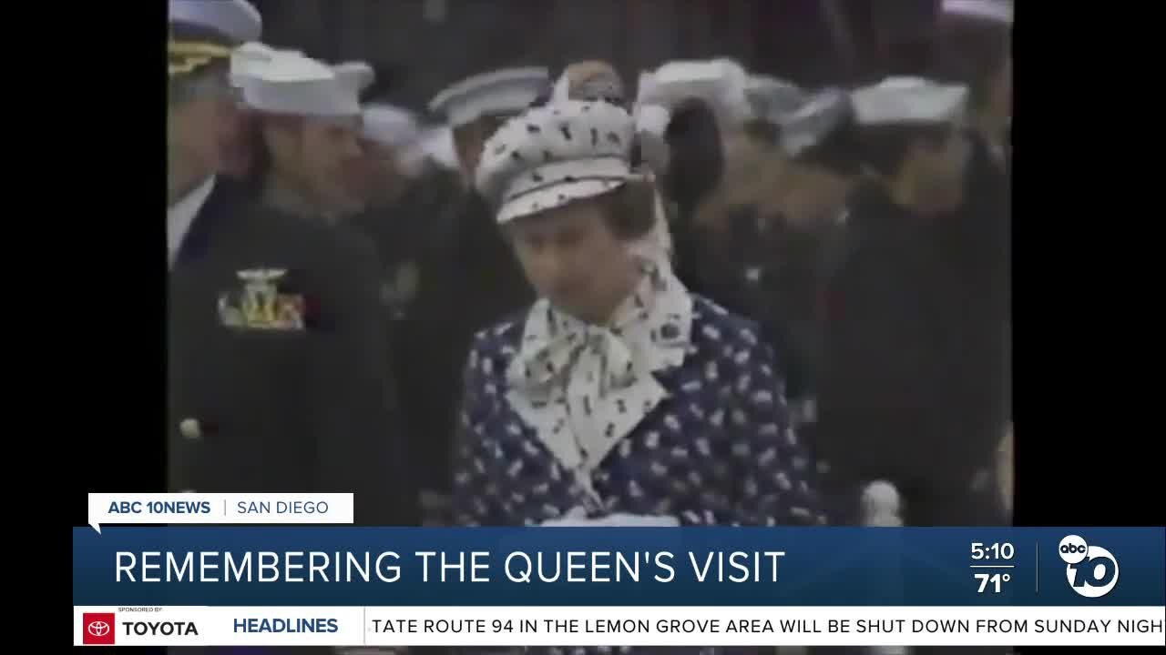 Retired journalist reminisces on covering the Queen's visit to San Diego