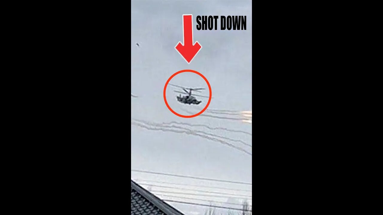 The Ukrainian army shoots down a modern Russian helicopter