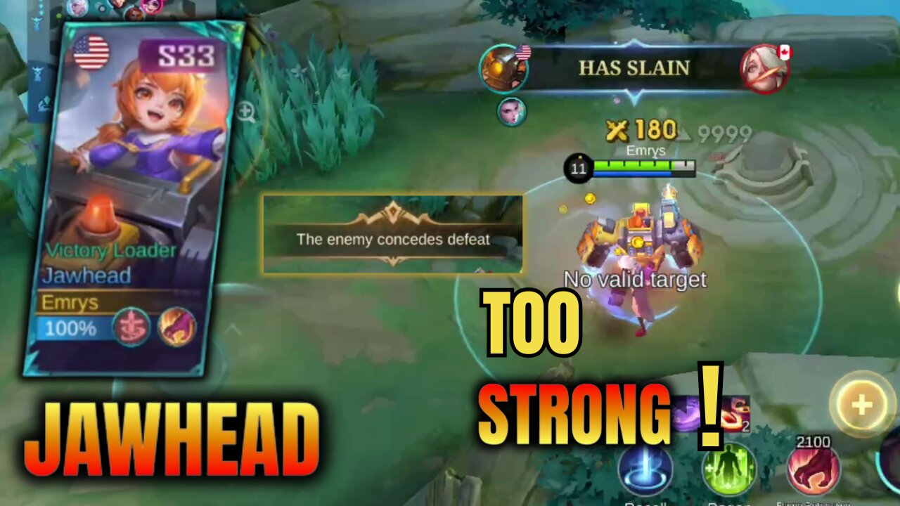 TOO STRONG!! ENEMY SURRENDERS!! Epic Ranked Jawhead