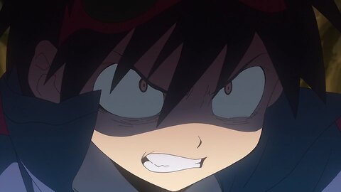 Gurren Lagann - giant mecha fight above ground #2
