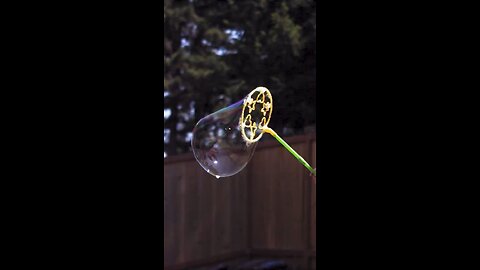 Bubble Split and Pop in Slow Motion