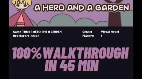 A Hero and a Garden 100% Walkthrough in 45 min 1000gs. on xbox one!