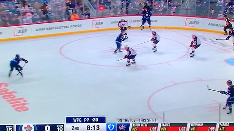 Jets LW #81 Kyle Connor PP🥅(15)🏒Wrist-Shot Goal